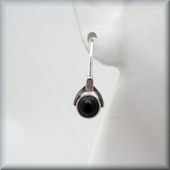 
                  
                    Small Black Onyx Drop Earrings - Gemstone - Bonny Jewelry
                  
                
