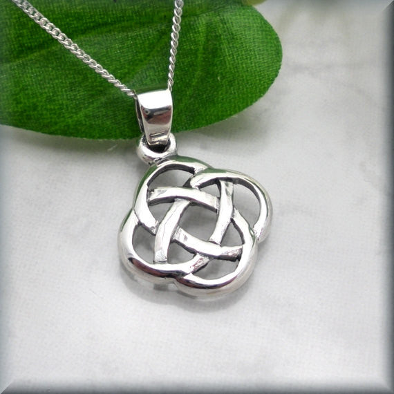 Celtic Eternity Knot Necklace - Irish Jewelry - Bonny Jewelry