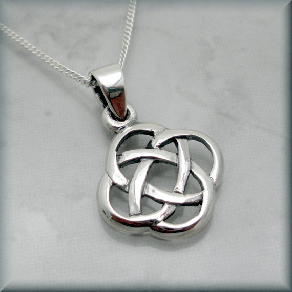 Celtic Eternity Knot Necklace - Irish Jewelry - Bonny Jewelry