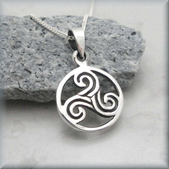Triskele Necklace - Triskilion Celtic Knot Jewelry