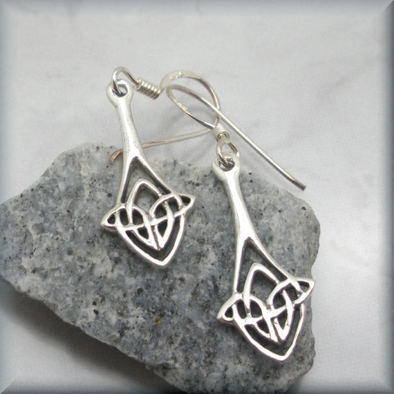 Celtic Knot Teardrop Earrings - Bonny Jewelry