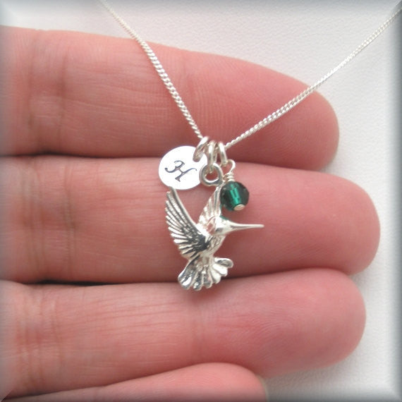 
                  
                    Hummingbird Necklace - Personalized Birthstone Jewelry - Bonny Jewelry
                  
                