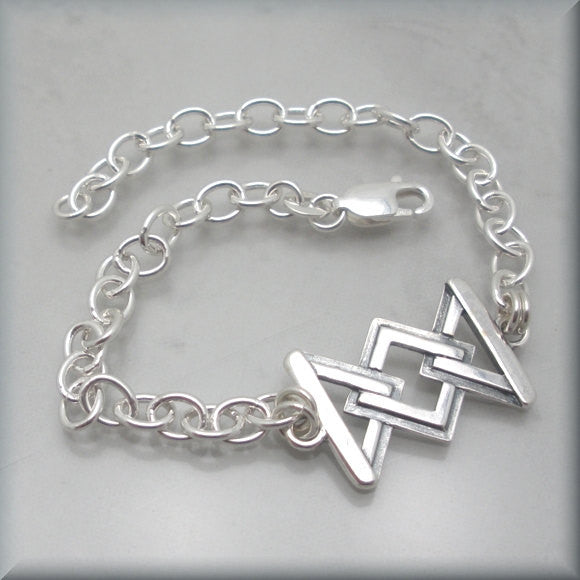 Geometric Triangle Link Bracelet - Bonny Jewelry