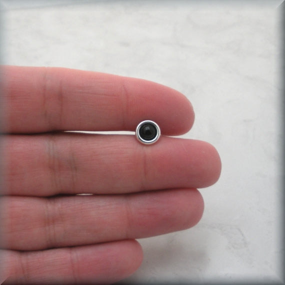 
                  
                    Black Onyx Post Earrings - Sterling Silver - Bonny Jewelry
                  
                