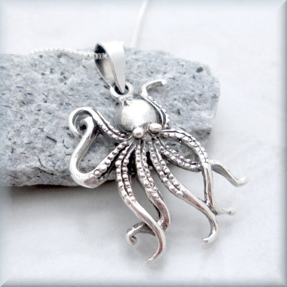 Octopus Necklace - Beach Jewelry - Bonny Jewelry