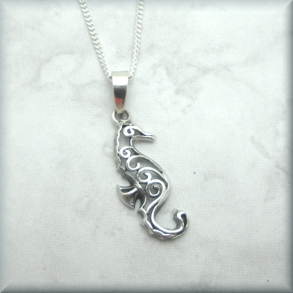 
                  
                    Filigree Seahorse Necklace - Beach Jewelry - Bonny Jewelry
                  
                